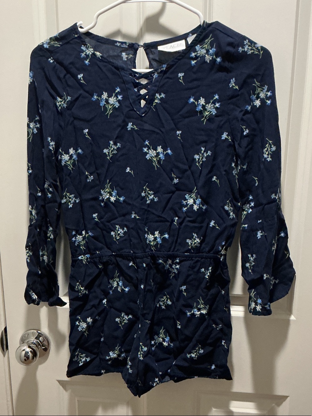 TCP Navy Floral Long Sleeve Romper